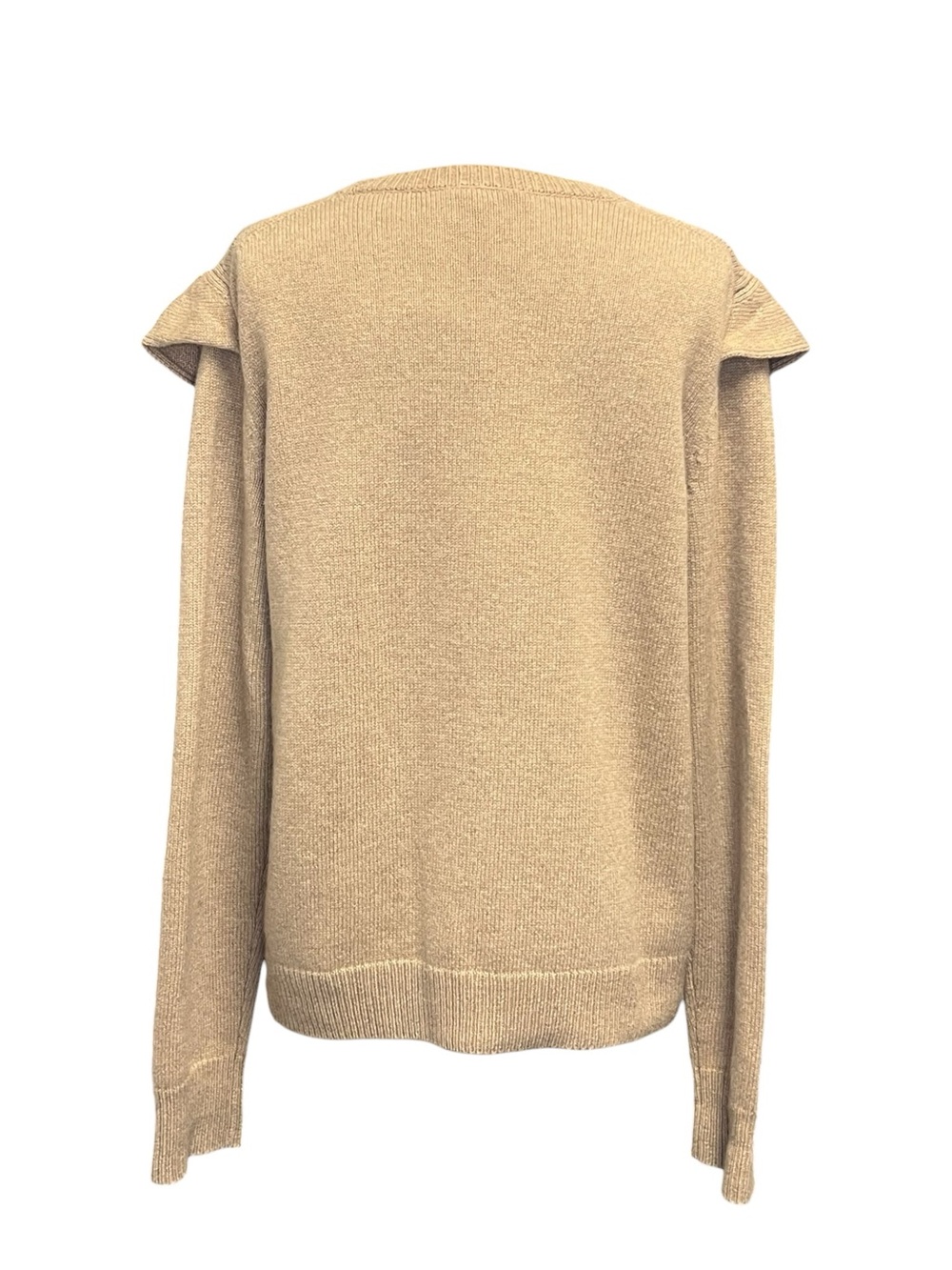Chloe Ruffle Front Cashmere Sweater - Picture 3 of 4